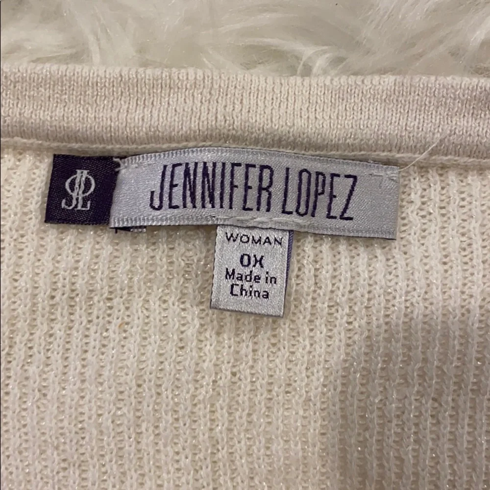 Plus Size Marshmallow Jennifer Lopez Lurex Sweater
